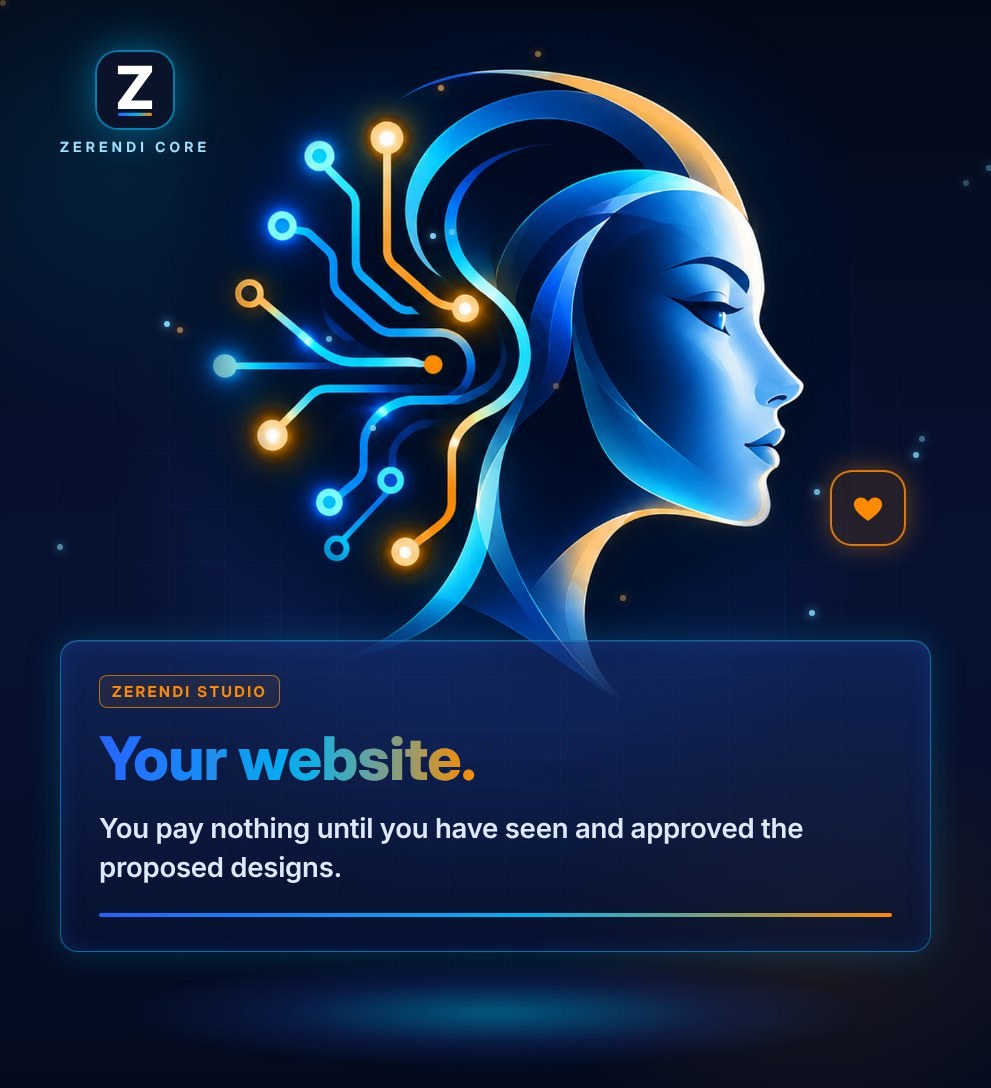 Iris — your website: you pay nothing until you have seen and approved the proposed websites