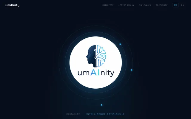 Site umAInity créé avec Iris