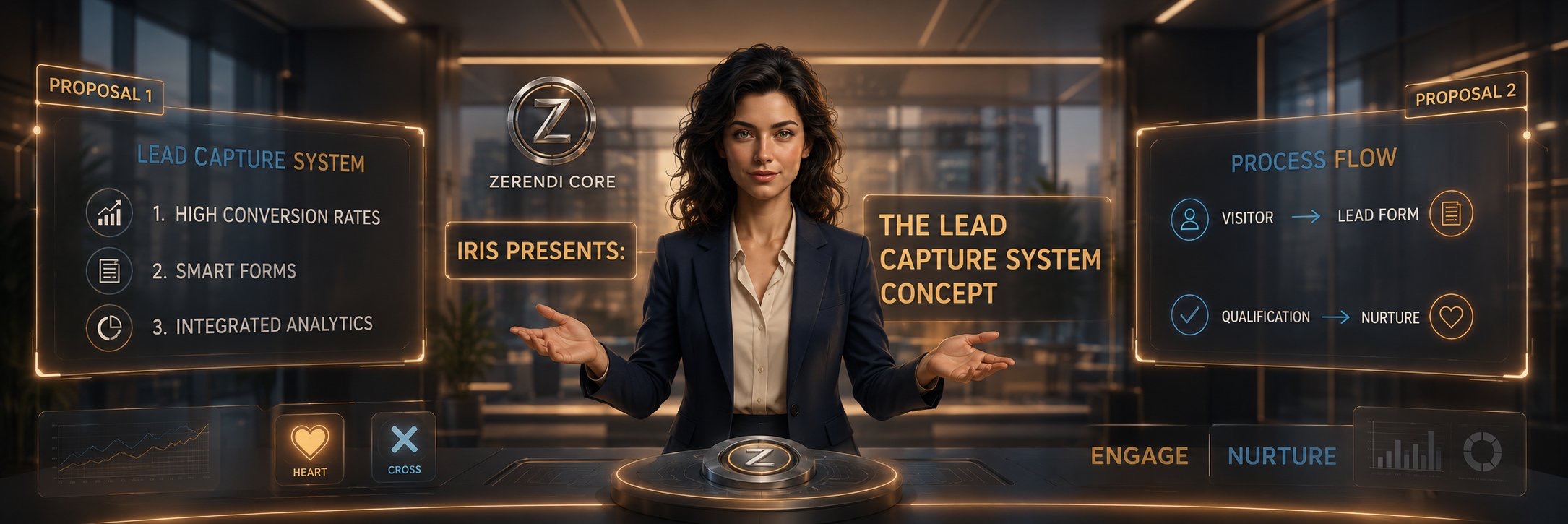 Iris présente le Lead Capture System — Zerendi Studio × VocalMia